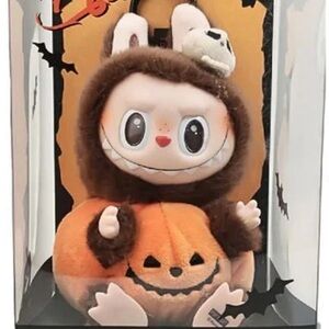 POP MART Labubu Happy Halloween Party Series Sitting Pumpkin Plush AUTHENTIC